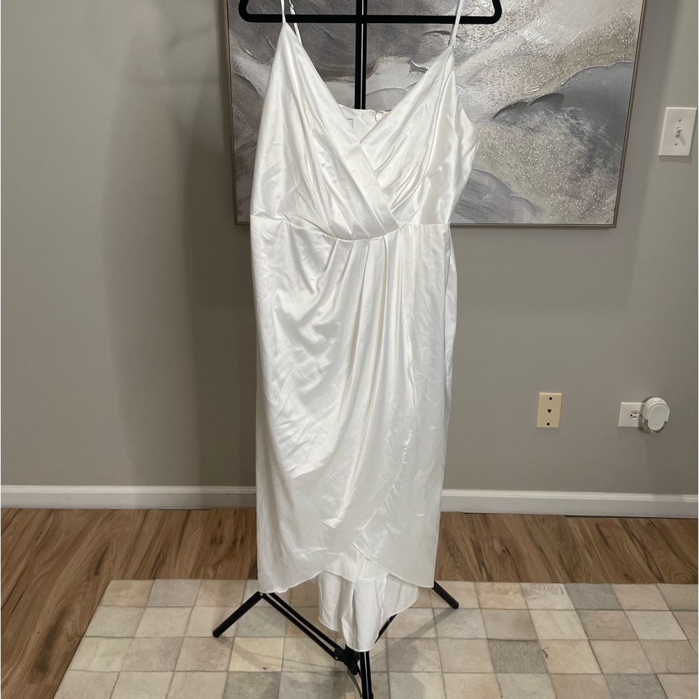 Plus Sized Satin Dress